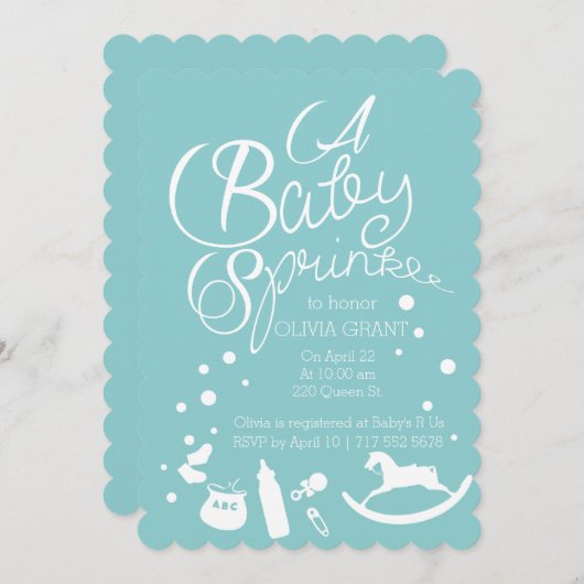 喜びの散水 招待状 (正面/裏面)