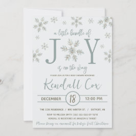 喜びの束が赤ちゃんシャワーの途中にある 招待状