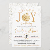 喜びの束が赤ちゃんシャワーの途中にある 招待状 (正面/裏面)