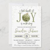 喜びの束が赤ちゃんシャワーの途中にある 招待状 (正面)