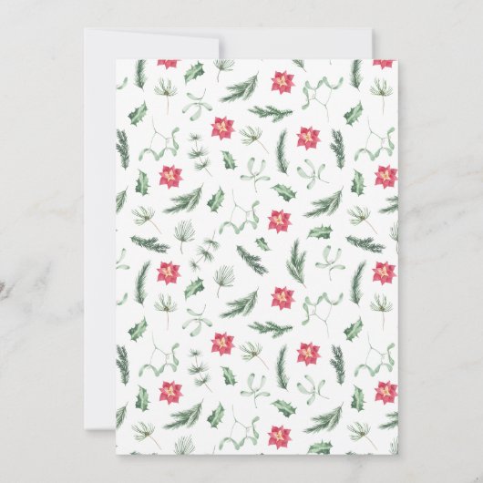 喜びの束が赤ちゃんシャワーの途中にある 招待状 (裏面)