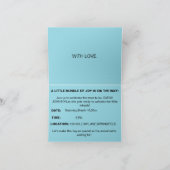 喜びの束のお祝い サンキューカード (内部)