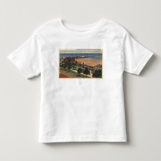 喜びの桟橋及びヨット港のアンテナ トドラーTシャツ (正面)