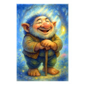 喜びの森のトロール - 幻想的な絵本風の壁画 フォトプリント            (正面)