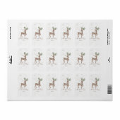 喜びの樺の木シンプルは鹿の吠え声に出し続ける ラベル (フルシート)