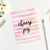 喜びの水色ピンク色を選ストライプ択感動的 ポストカード