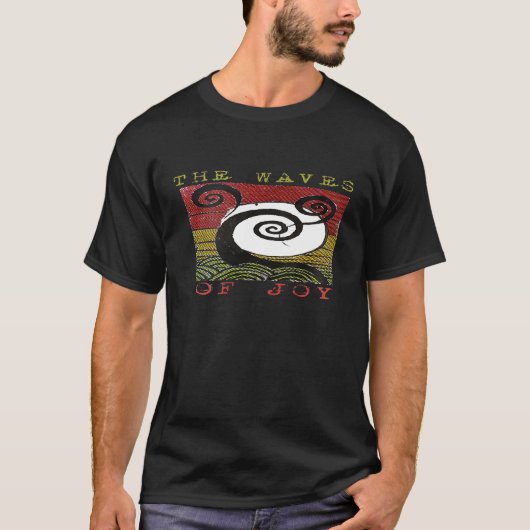 喜びの波Narly波サーファーティー Tシャツ (正面)