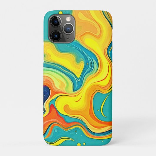 喜びの流動性: 抽象的な波 Case-Mate iPhoneケース (裏)
