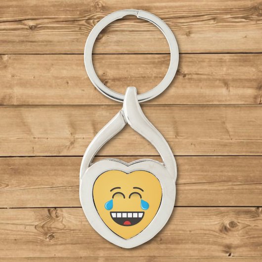 喜びの涙の顔 キーホルダー