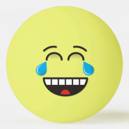 喜びの涙を流すピンポン顔 卓球ボール