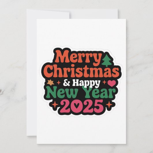 喜びの火花を送る:フラットホリデーカード シーズンカード (正面)