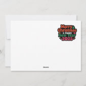 喜びの火花を送る:フラットホリデーカード シーズンカード (裏面)