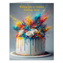 喜びの爆発 – ハッピーバースデーケーキ