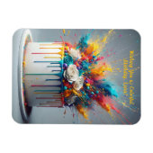 喜びの爆発 – ハッピーバースデーケーキ マグネット (横)