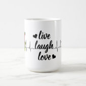 喜びの瞬間セラミックホワイトマグカップ コーヒーマグカップ (中央)