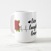 喜びの瞬間セラミックホワイトマグカップ コーヒーマグカップ (正面左)