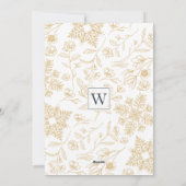 喜びの知らせ | エレガントな水彩画の冬の葉 シーズンカード (裏面)