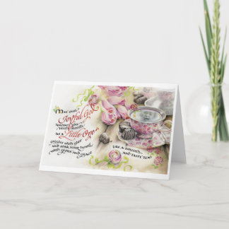 喜びの神/小さい方、折り畳まれたグリーティングカード、5"x7" カード