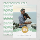 喜びの花束 ホリデー フォト カード (正面/裏面)