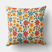 喜びの花20x20装飾用クッション クッション (裏面)