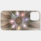 喜びの花 アブストラクト ベージュ ブラウン 花 フラクタル Case-Mate iPhoneケース (裏面 / 右)