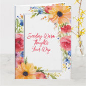 喜びの花 カード (黄色い花)