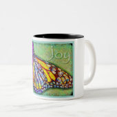 喜びの蝶マグ ツートーンマグカップ (正面右)