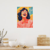 喜びの視線:幸福を抱く ポスター (キッチン)