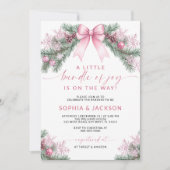 喜びの赤ちゃんシャワーの小さなバンドル招待状 招待状 (正面)