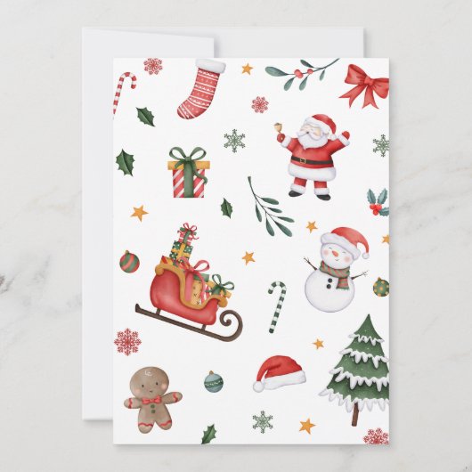 喜びの赤ちゃんシャワーの小さな束 招待状 (裏面)