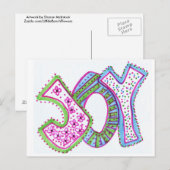 喜びの郵便はがき ポストカード (正面/裏面)