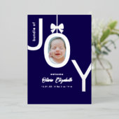 喜びの銀箔写真 出生お知らせカードセット 箔シーズンカード (立ち正面)