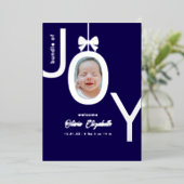 喜びの銀箔写真 出生お知らせセット 箔シーズンカード (立ち正面)