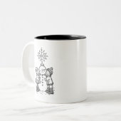 喜びの雪だるま ツートーンマグカップ (正面左)