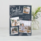 喜びの願い |クリスマスフォトコラージュカード シーズンカード (スタンド正面)