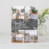 喜びの願い |クリスマスフォトコラージュカード シーズンカード (スタンド正面)