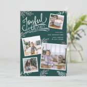 喜びの願い |クリスマスフォトコラージュカード シーズンカード (スタンド正面)