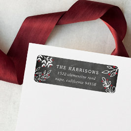 喜びの願い |チャックボードホリデイ差出人住所 ラベル