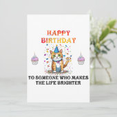 喜びの願い：誕生日カード 招待状 (スタンド正面)