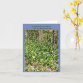 喜びのBluebells カード (黄色い花)