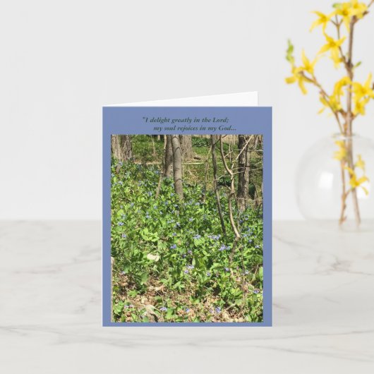 喜びのBluebells カード (黄色い花)