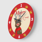 喜びのXマス ラージ壁時計 (傾斜)