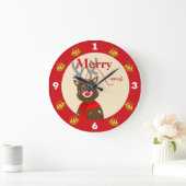 喜びのXマス ラージ壁時計 (ホーム)