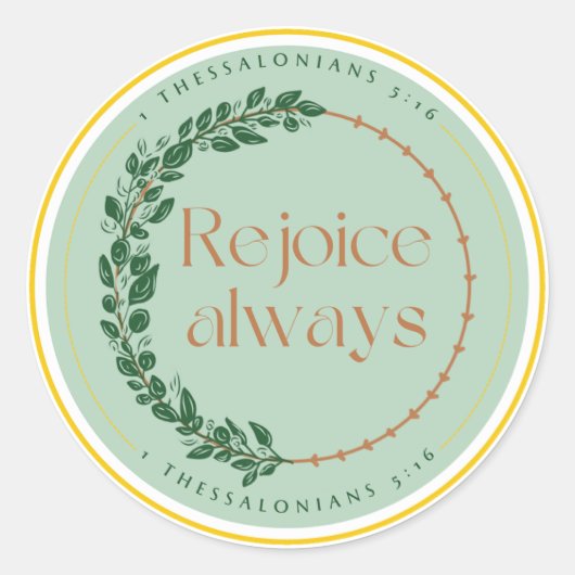 喜びはいつもステッカー ラウンドシール (正面)