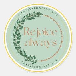 喜びはいつもステッカー ラウンドシール