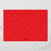 喜びはいつも宗教的な1つの写真クリスマス 箔シーズンカード (裏面)