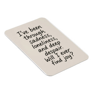 喜びは見つかるか？ – ミニマルな感情引用文 マグネット