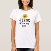 喜びをくれるひまわりのイエス様 Tシャツ (正面)