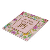 喜びをもたらすフローラ タイル (側面)