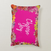 喜びをパーソナライズ幸せな花縁ど咲き アクセントクッション (裏面(縦))